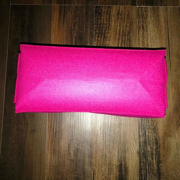 JennyKrafts Hot Pink Extra Large Organizer Felt Tote Bag with removable pouch - Picture 4 of 11